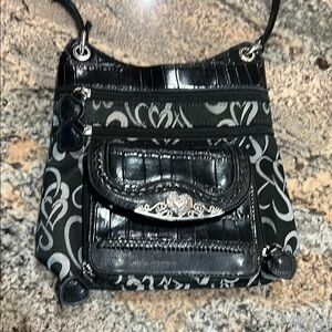 Elegant Black and Gray Women's Bag